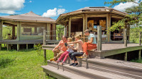 Family tent with beautiful views over the savannah