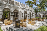 Outdoor bar lounging