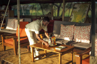 Drinks served in the lounge