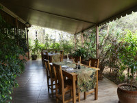 Outdoor veranda dining
