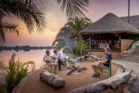 Enjoy river views from the various decks and seating areas