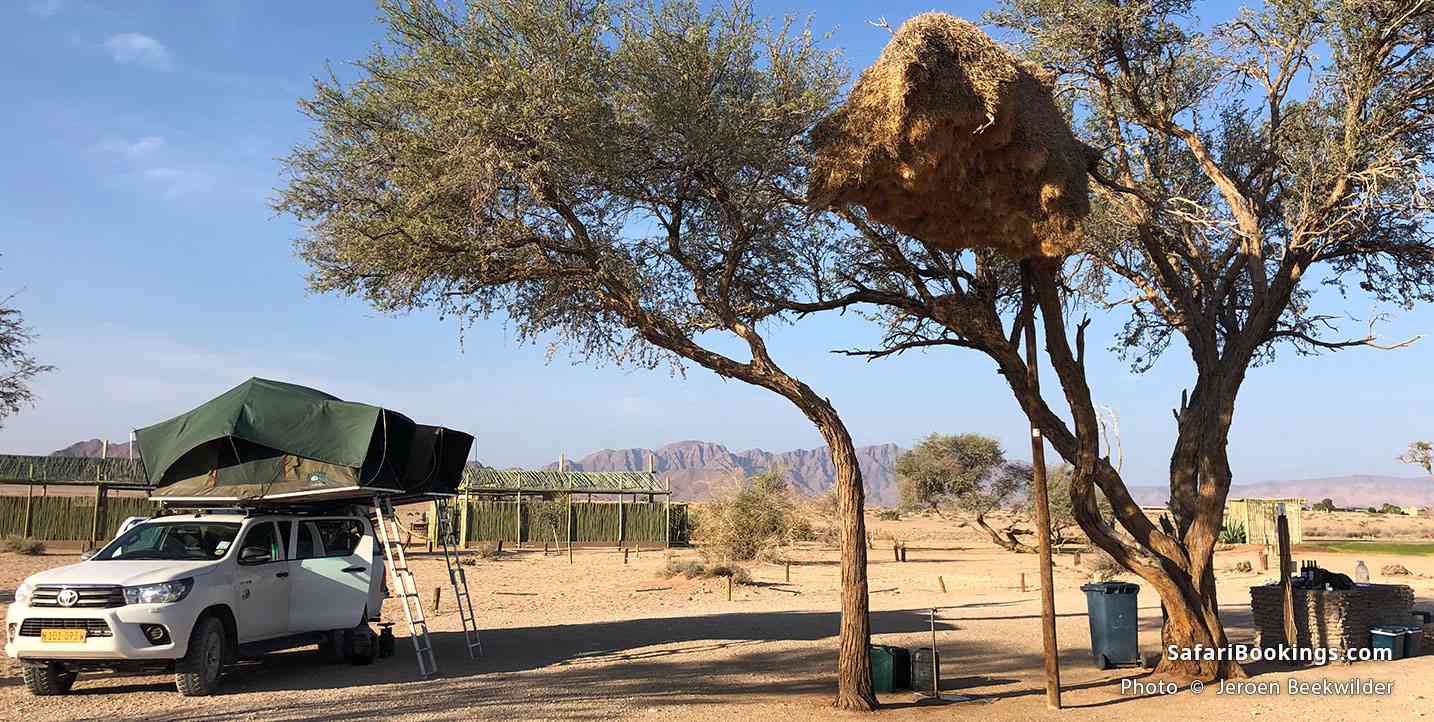Sossus Oasis Campsite, Namib Naukluft National Park in Namibia