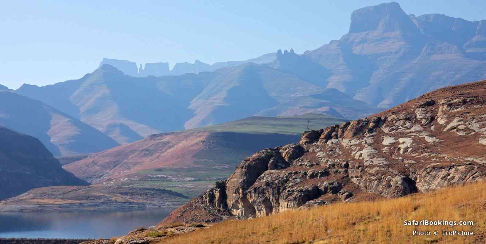 High mountain peaks