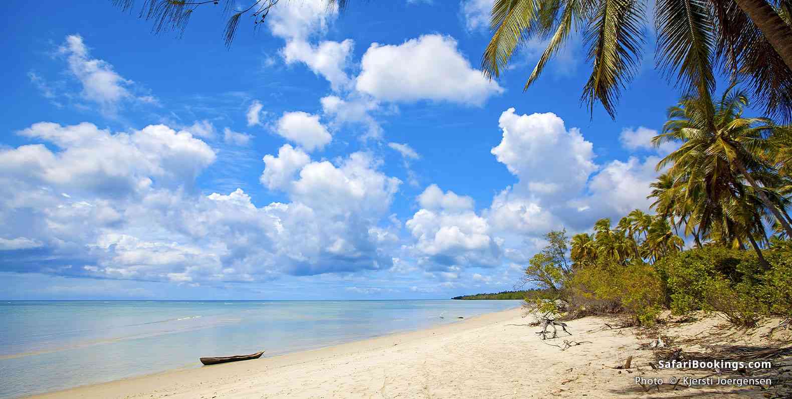 Sandy beach on Mafia Island