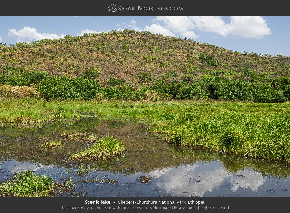 Scenic lake Chebera-Churchura NP in Chebera-Churchura National Park, Ethiopia