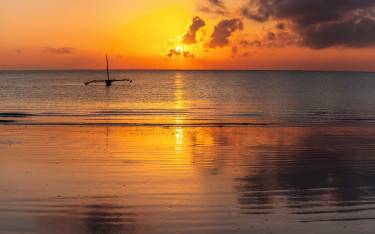 Sunrise over the ocean