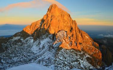 Sunrise over the mountain