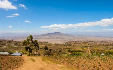View of Mt Longonot in the Rift Valley