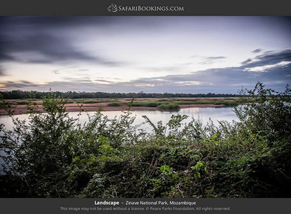 Landscape in Zinave National Park, Mozambique