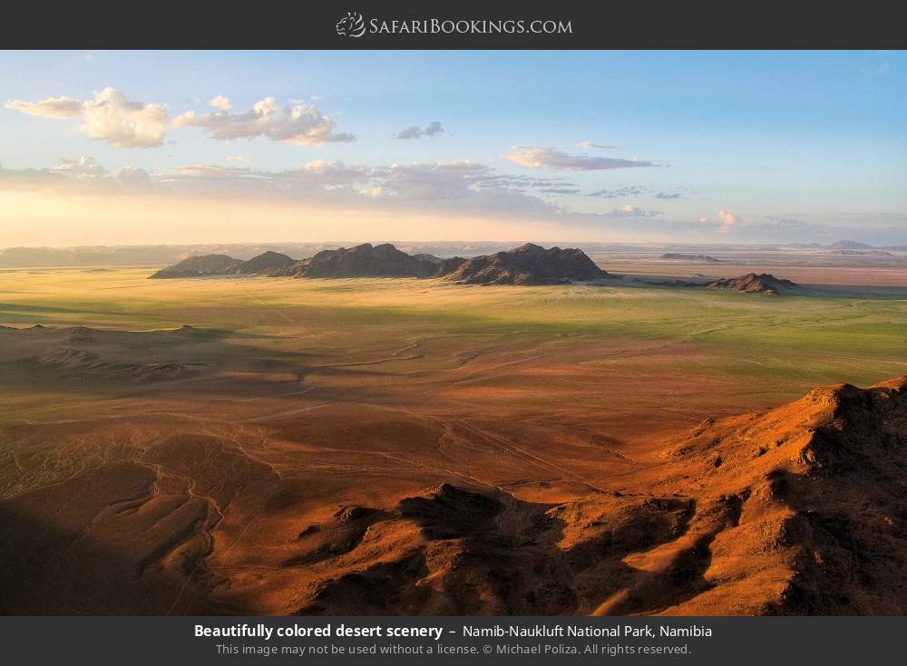 Beautifully colored desert scenery, Namib-Naukluft NP in Namib-Naukluft National Park, Namibia