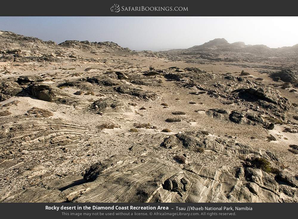 Rocky desert in the Diamond Coast Recreation Area in Tsau //Khaeb National Park, Namibia