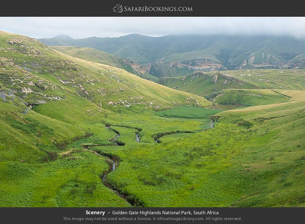 Scenery in Golden Gate Highlands National Park, South Africa
