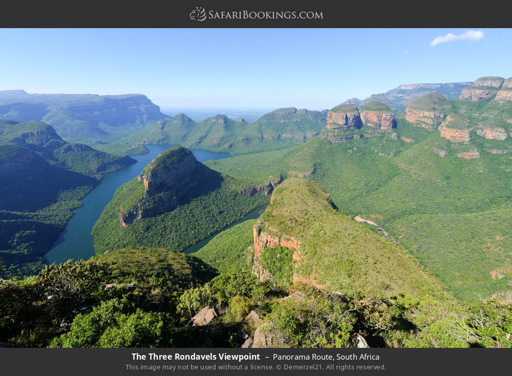 Three Rondavels Viewpoint in Blyde River Canyon in Panorama Route, South Africa