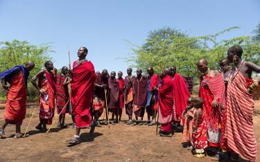 Maasai dancing