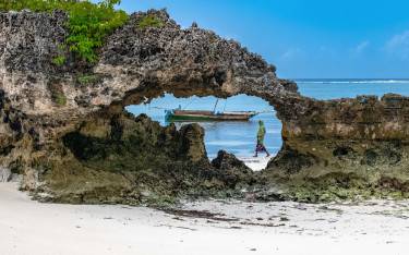 Thumbnail of Coral outcrops on the beach