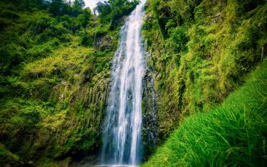 Waterfall on the footslopes of Mt Kilimanjaro