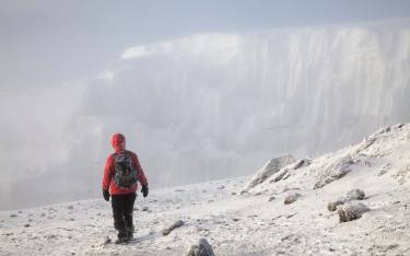 On the glacier