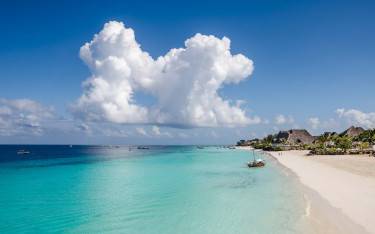 Thumbnail of Clouds above the blue ocean