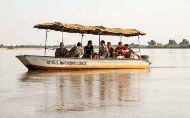 Boat safari on the Rufiji River