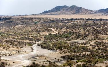 Hominid site worked by Louis Leakey