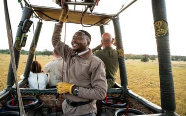 Hot-air balloon safari