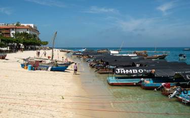 Boats at Shangani Beach