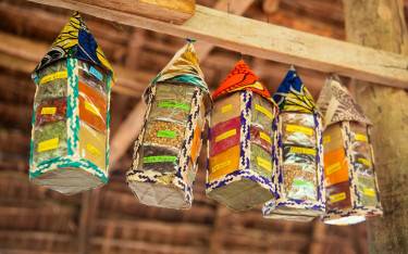 Spices for sale on a spice farm tour