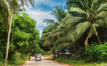 Rural road on Zanzibar Island