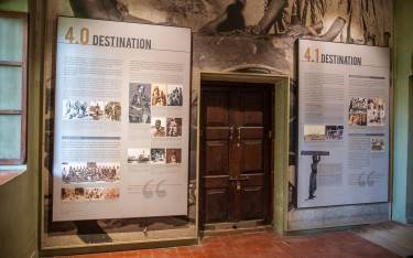 Display at the East African Trade Exhibit at the Old Slave Market