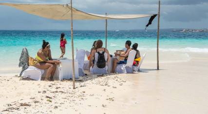 Lunch on Nakupenda Beach