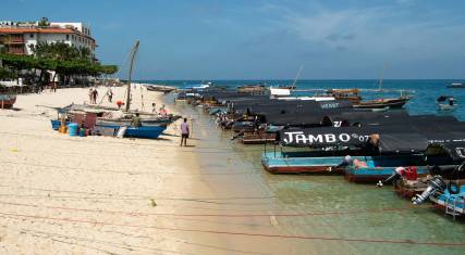 Boats at Shangani Beach
