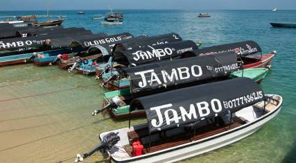 Boats at Shangani Beach