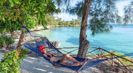 Relaxing in a hammock in Kizimkazi