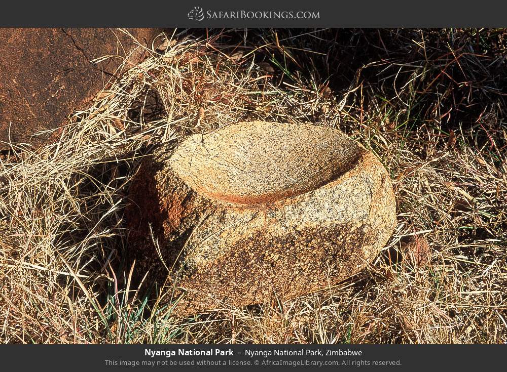 Grinder found at Ziwa ruins in Nyanga National Park, Zimbabwe